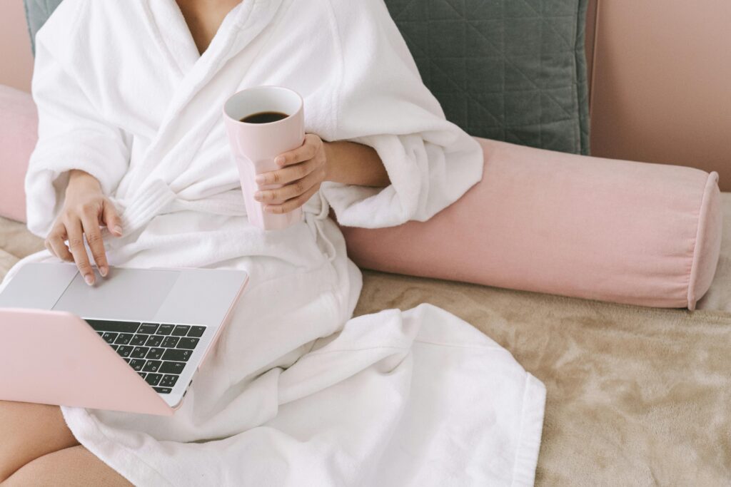 Entrepreneur small business owner working from home