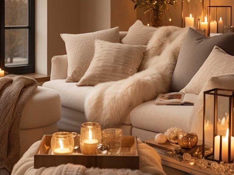 Cozy, cozy home, cozy design, warm and cozy, candles