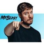 MrBeast black text with him pointing at the screen.