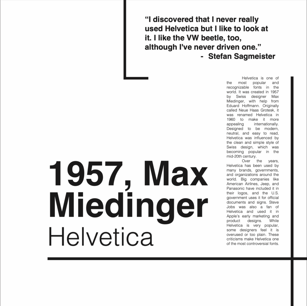 Font Posters, Elliana Van Noort