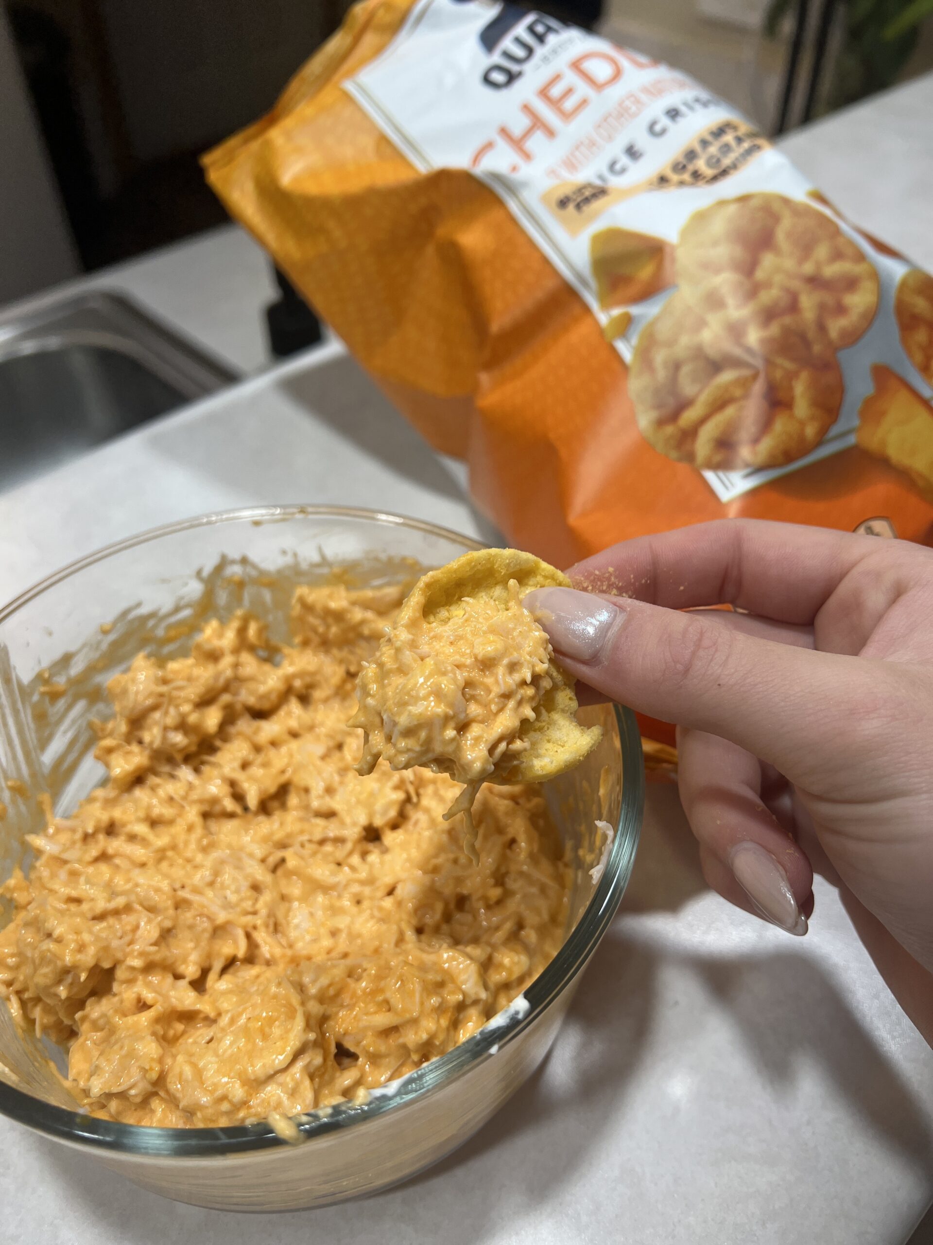 Easy High-Protein Buffalo Chicken Dip
