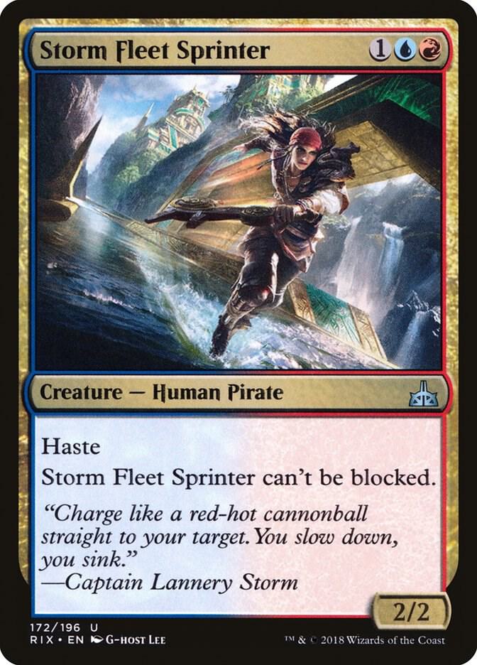 Storm Fleet Sprinter card used in Admiral Beckett Brass