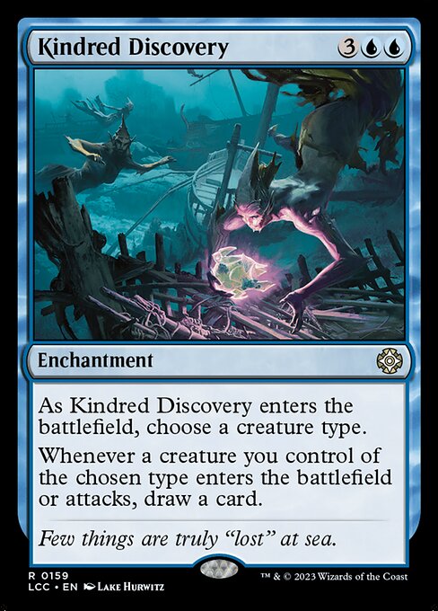 Kindred Discovery card used in Admiral Beckett Brass