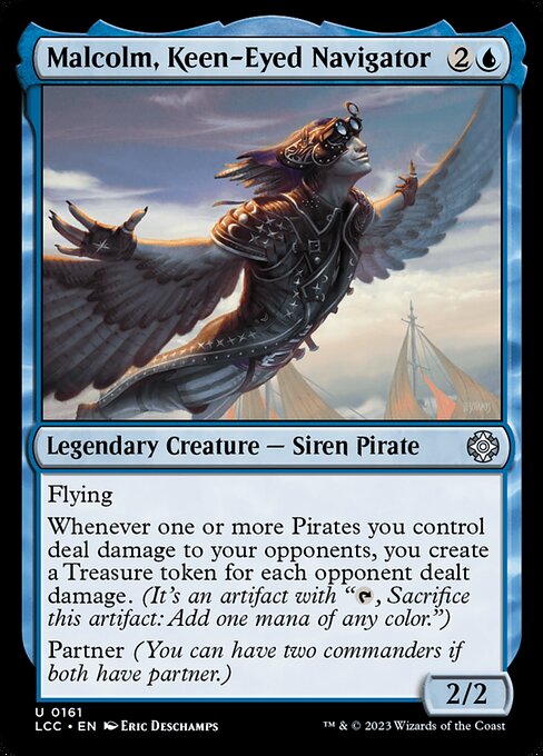 Malcolm, Keen-Eyed Navigator card used in Admiral Beckett Brass