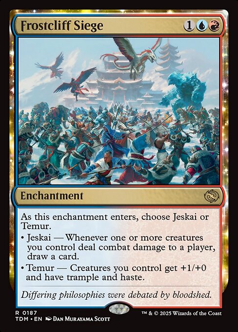 Frostcliff Siege card used in Admiral Beckett Brass