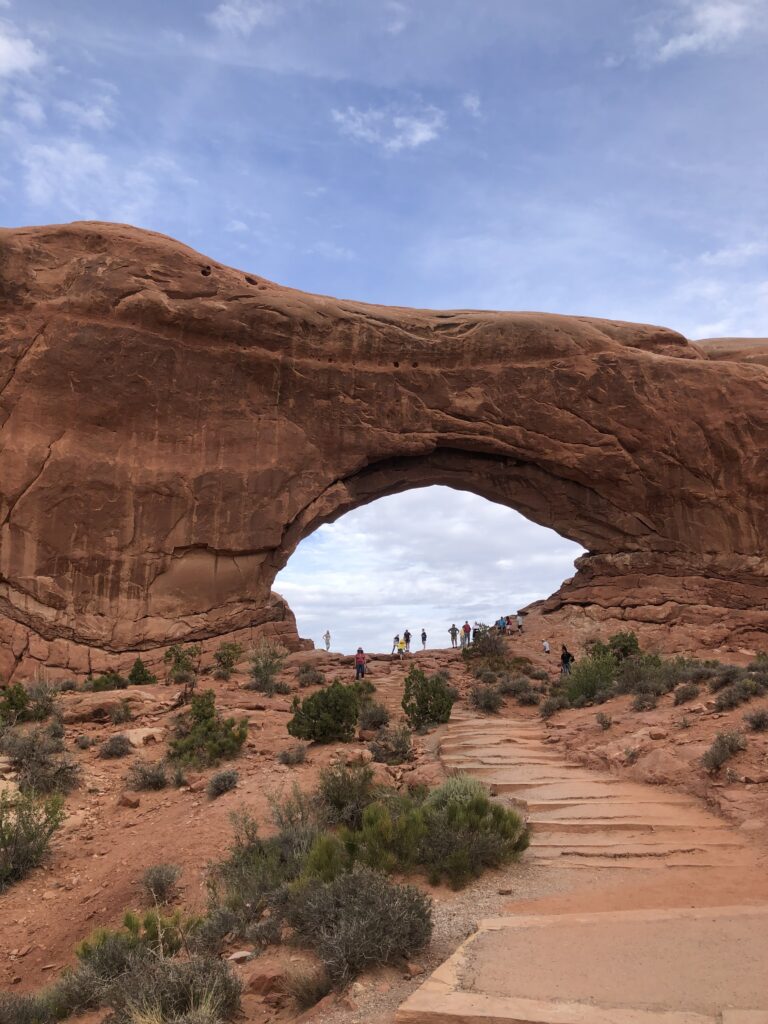 A photo of an arch at Arches national park