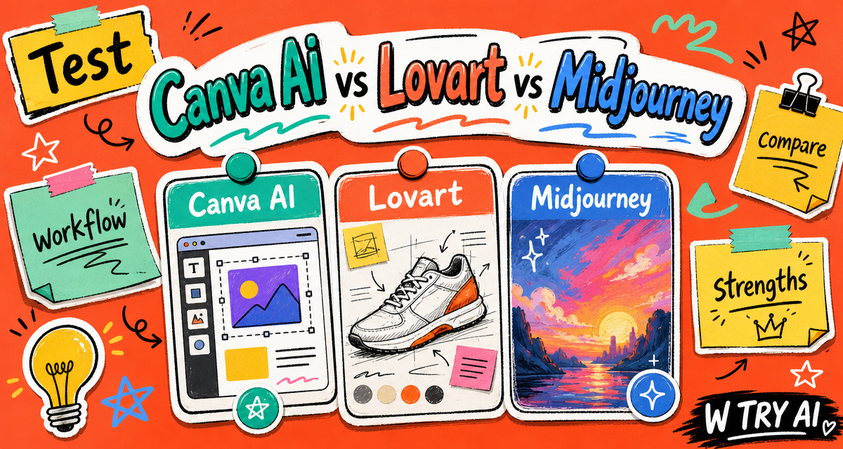 Canva AI vs Lovart vs Midjourney: Which Tool Works Best for Brand Images?