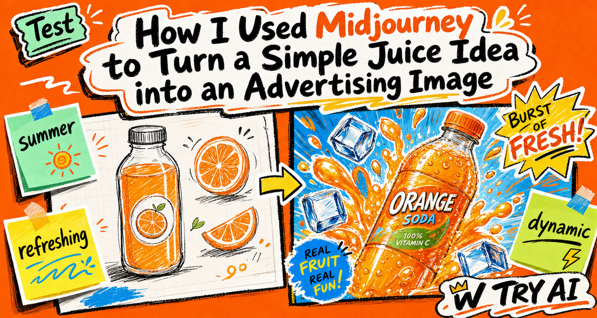 How I Used Midjourney to Turn a Simple Juice Idea into an Advertising Image