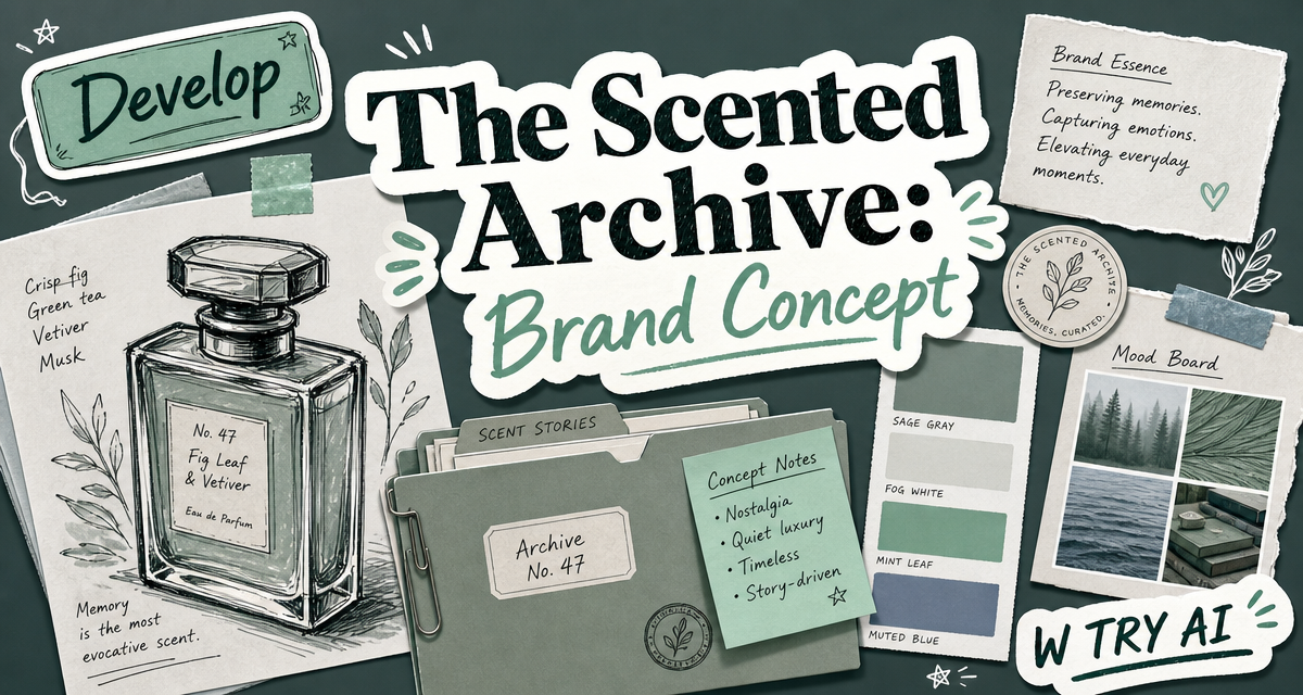 The Scented Archive: How I Built a Perfume Brand Concept with Midjourney and Copilot